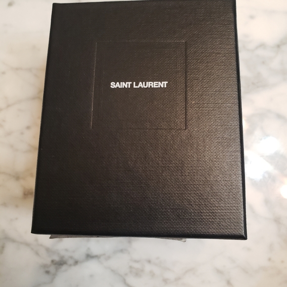 Saint Laurent Cube Molly Suede YSL Keyring/Coin pouch - Picture 10 of 11
